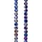 Dark Blue Silverite Opaque Flat Round Glass Beads, 6mm by Bead Landing™